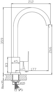 Смеситель для кухонной мойки Haiba HB70802