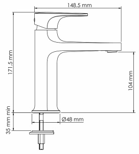 Смеситель для умывальника WasserKraft Spree 1403