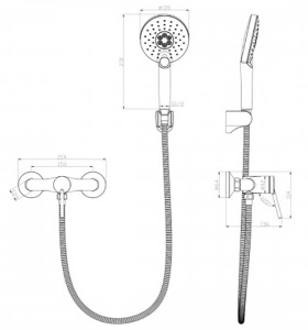 Смеситель для душа Lemark Minima LM3803C