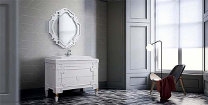 Зеркало Belux Кастилия В90 белый
