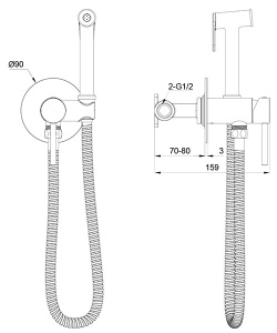 Набор смесителей Oliveeka OL-829902+88869017-BGM