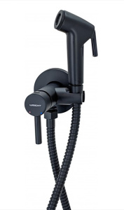 Смеситель встраиваемый Wisent WG5398B-2 / WG5398W-2 с гигиеническим душем, белый