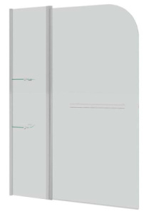 Душевая шторка на ванну Grossman GR-101/1, 110х150, прозрачный