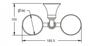 Стакан Rose RG1222 двойной