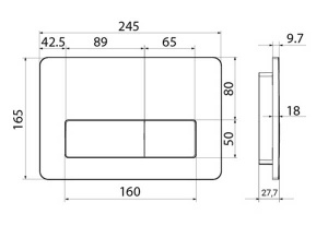 Кнопка для инсталляции Iddis Unifix 041 UNI41CHi77