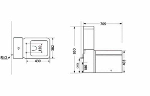 Напольный унитаз Porta Kraft-2, белый