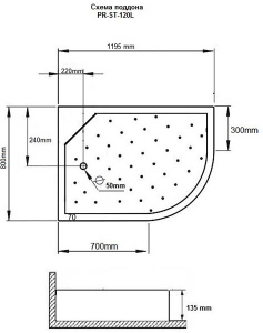Душевой поддон Grossman PR-120