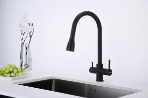 Смеситель для кухонной мойки Paulmark Lange La214212-401(AN) с подключением к фильтру воды