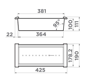 Коландер для кухонной мойки Omoikiri CO-02-PVD-LG