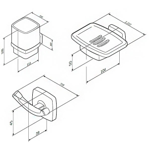 Комплект мебели AM.PM Gem S BK91GF