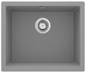 Кухонная мойка Deante Corda Flush ZQA-A10F / ZQA-G10F / ZQA-S10F, 55х46/серый металлик