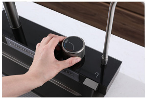Кухонная мойка Cerutti Gloria II Nano black CT10356 многофункциональная