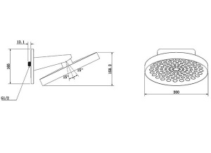 Верхний душ Vincea Inspire VSHD-3I3CMB