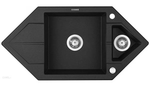Кухонная мойка Deante Hexon ZQP-A653 / ZQP-G653 / ZQP-S653, 99х50/алебастр