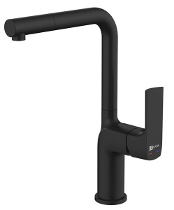 Смеситель для кухонной мойки Lemark Ursus LM7205BL / LM7205BLR, черный, золото