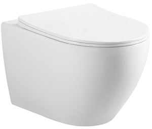 Подвесной унитаз CeramaLux CL 2196-1 безободковый (с крышкой SoftClose)