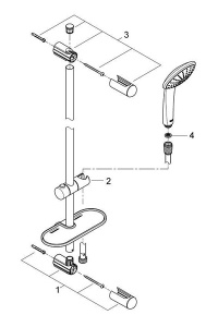 Душевой гарнитур Grohe Euphoria 110 Mono 27266001