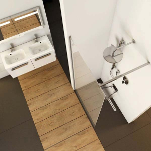 Душевое ограждение Ravak ST Walk-in Wall профиль блестящий, 90х200, Transparent