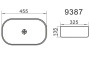 Умывальник Axus 9387B
