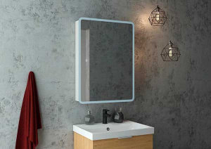 Шкаф-зеркало Континент Emotion LED 50 / 60, 50х80, белый