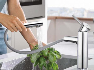 Смеситель для кухонной мойки Grohe Concetto 31129001 с выдвижным изливом