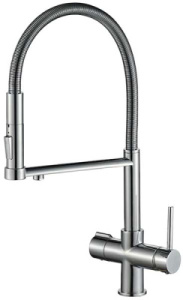 Смеситель для кухонной мойки Zorg Steel Hammer SH 2002 под фильтр, хром