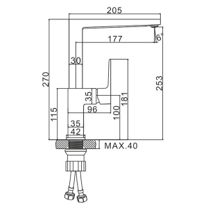Смеситель для кухонной мойки Ledeme H73 L4073