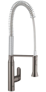 Смеситель для кухонной мойки Grohe K7 32950A00 / 32950AL0, темный графит глянец