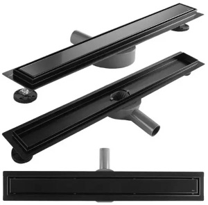 Душевой трап Rea Neox Pro Black двусторонний 60 / 70 / 80 / 90 / 100, 60 см