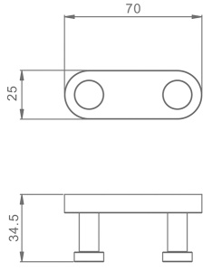 Крючок Raglo R300.052 двойной