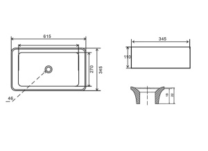 Умывальник Uptrend Athena TR41206-U18