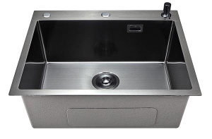 Кухонная мойка Stellar Evier E6050NB (3h) с коландером и дозатором