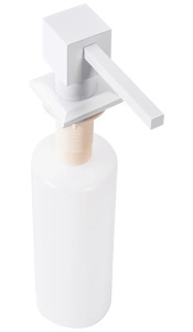 Дозатор для моющих средств Rea white square BAT-05010