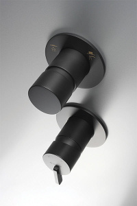 Смеситель встраиваемый Deante Silia Nero BQS N44P (2 функции)