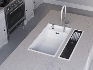 Корзина для кухонной мойки Omoikiri DRY-03 PRO WH встраиваемая