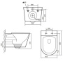 Подвесной унитаз Grado GD-W203T
