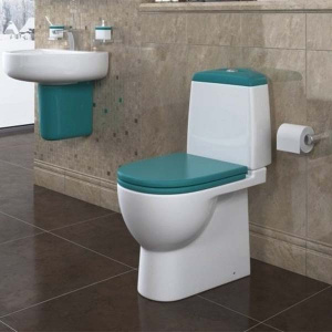 Напольный унитаз Sanita Best Color Sea SL DM (с крышкой SoftClose), белый