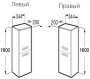 Пенал Roca Gap Original белый матовый 35
