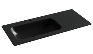 Умывальник CeramicaNova Grace CN7014MB / CN7015MB, 101x46 R, черный матовый