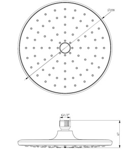 Верхний душ Lemark LM8130C