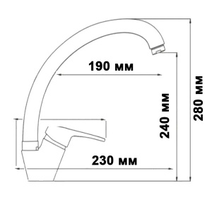 Смеситель для кухонной мойки Wisent WP759-310