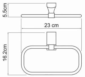 Держатель для полотенец Wasserkraft Leine K-5060