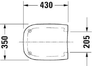 Сиденье для унитаза Duravit D-Code 0067310000