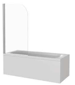 Душевая шторка на ванну Good Door SCREEN H-80-C-CH, 80х140, прозрачный