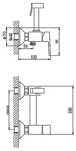 Смеситель для биде Haiba HB5513-7