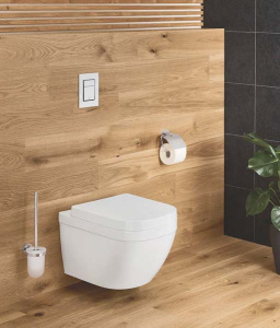 Подвесной унитаз Grohe Euro 39328000 безободковый с крышкой Soft Close