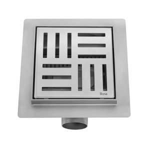 Душевой трап Rea Cross Nikiel Matt G6200 / G6201, 12х12 см
