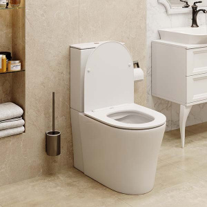 Напольный унитаз Cerutti Santa CT8916 безободковый с крышкой Soft Close