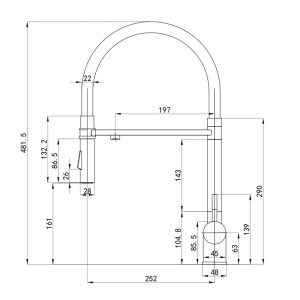 Комплект 2 в 1 кухонная мойка Roxen Gap 360270-44NG Nardo Gray со смесителем Keit 500504GM-GR