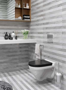 Подвесной унитаз Sanita Attica Luxe Color Black SL (с крышкой SoftClose)
